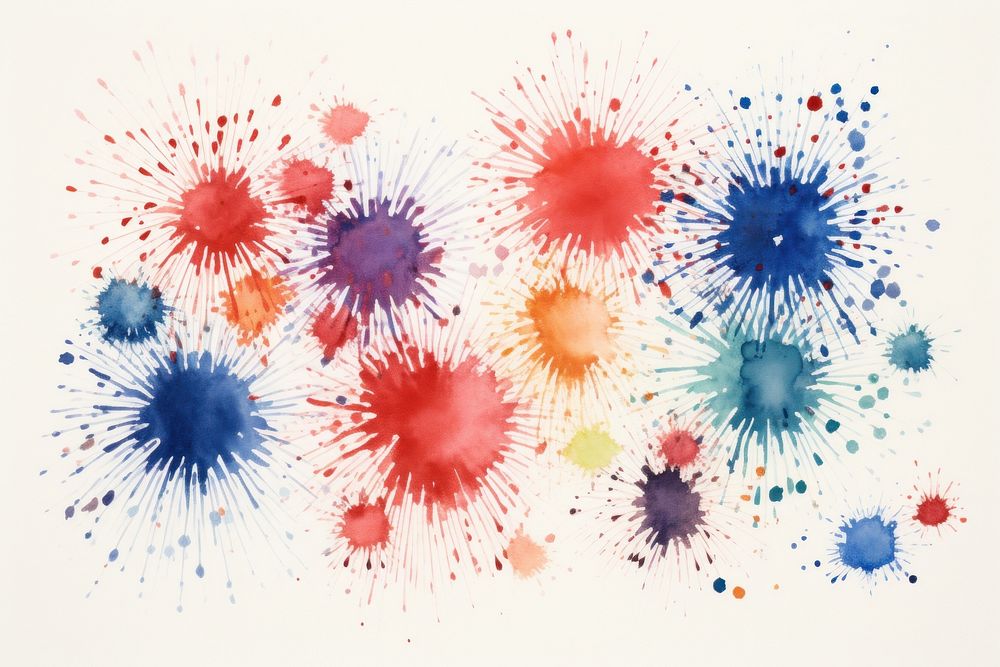 Fireworks painting art backgrounds. AI generated Image by rawpixel.