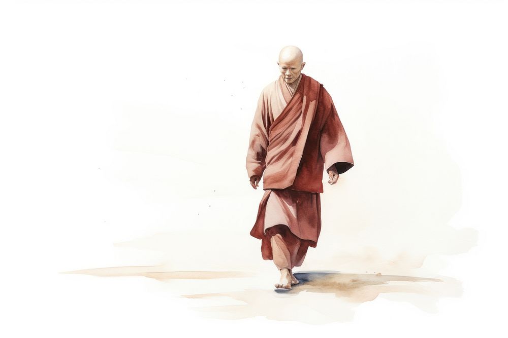 PNG Adult monk architecture standing. AI generated Image by rawpixel.