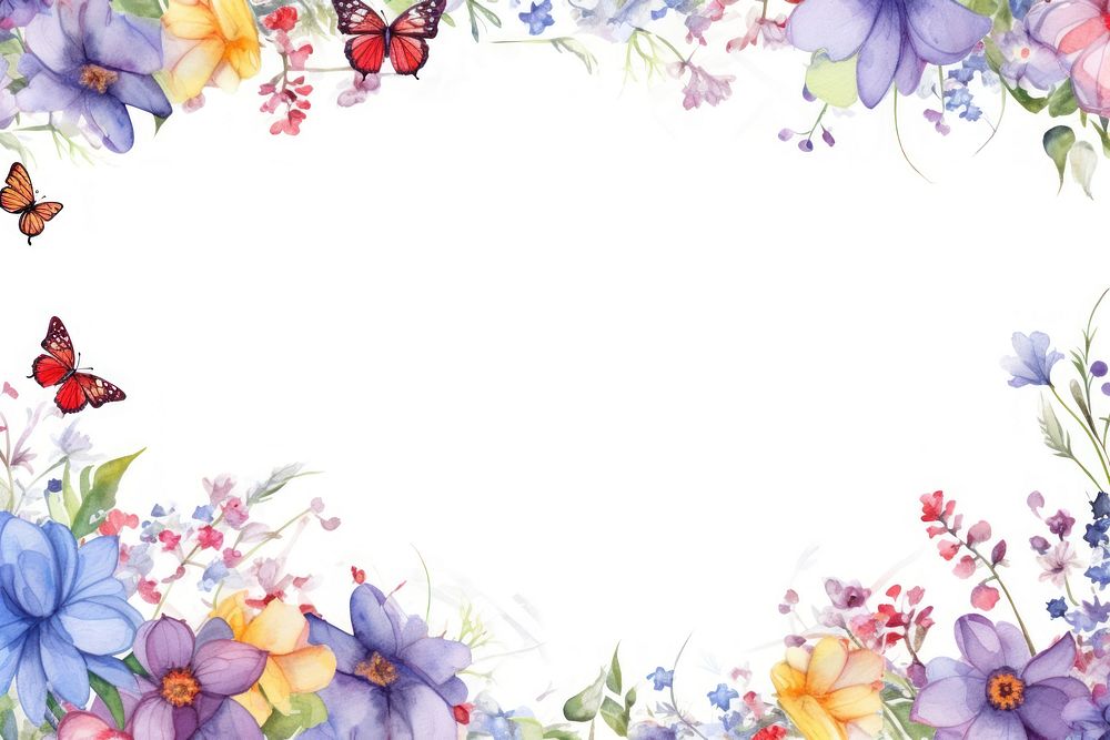 Blooming flowers pattern plant backgrounds. AI generated Image by rawpixel.