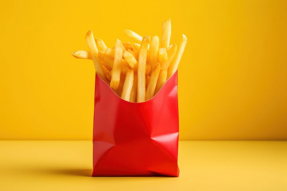 French fries food freshness ketchup. AI generated Image by rawpixel.