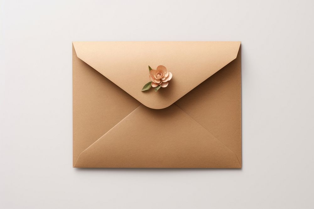 Envelope icon paper box white background. AI generated Image by rawpixel.