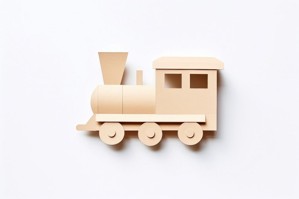 A cute train vehicle toy white background. AI generated Image by rawpixel.