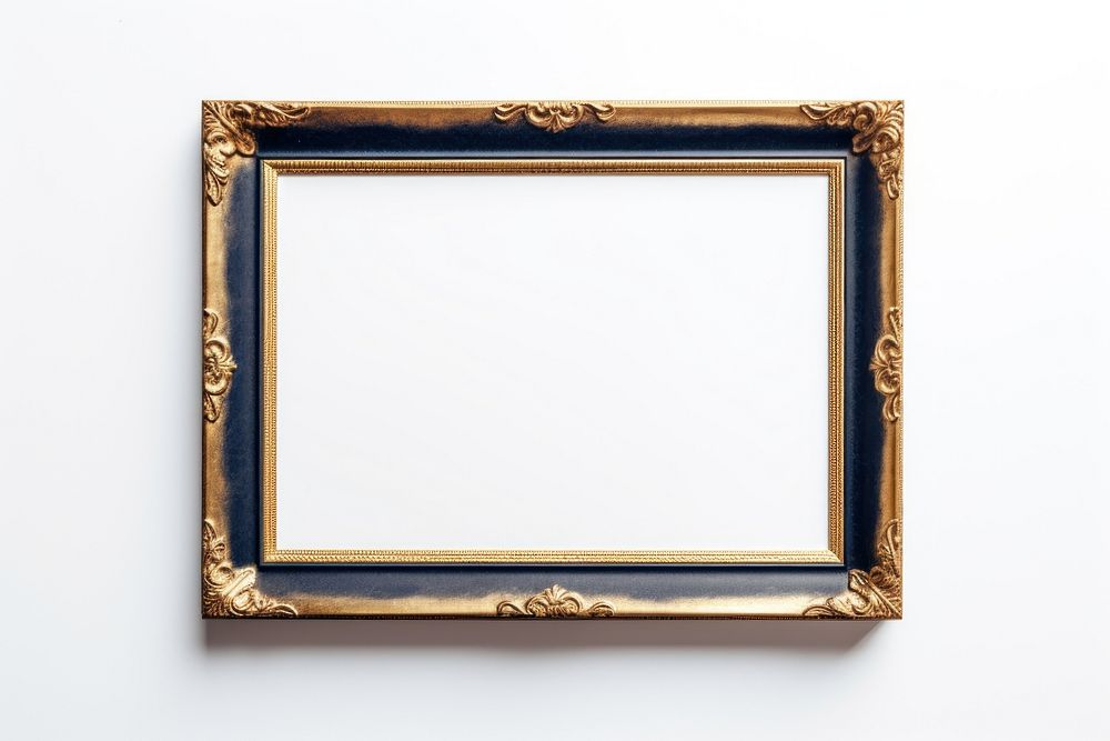 Frame photo gold white background. AI generated Image by rawpixel.