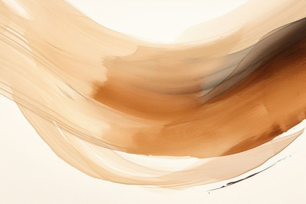 Abstract brown line art. AI generated Image by rawpixel.