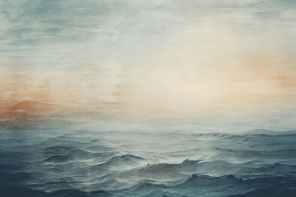 Sea abstract outdoors painting. AI generated Image by rawpixel.