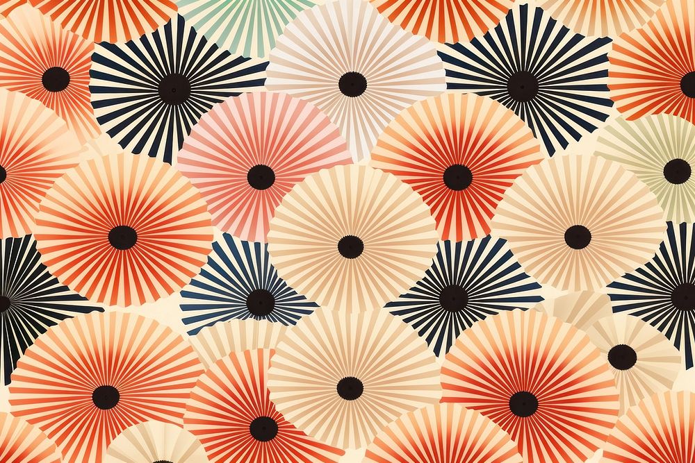 Fan paper pattern backgrounds shape art. AI generated Image by rawpixel.