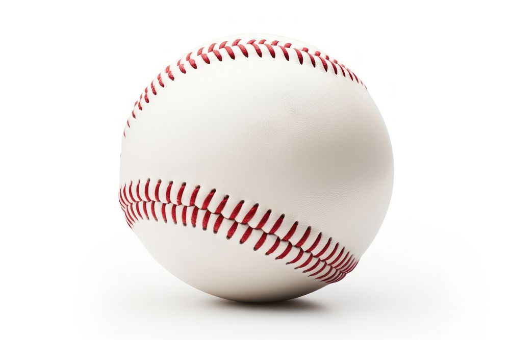 Baseball ball sports white background softball. AI generated Image by rawpixel.
