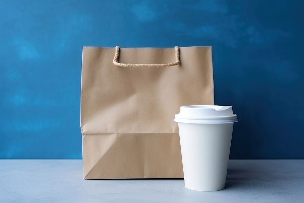 Cup bag cardboard coffee. AI generated Image by rawpixel.