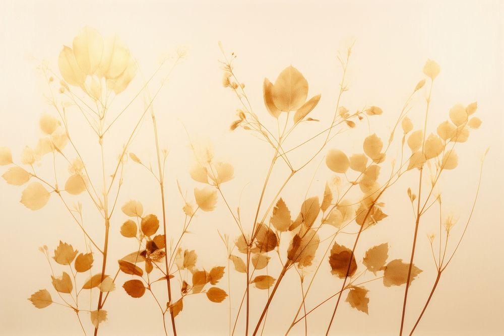 Backgrounds plant gold art. AI generated Image by rawpixel.