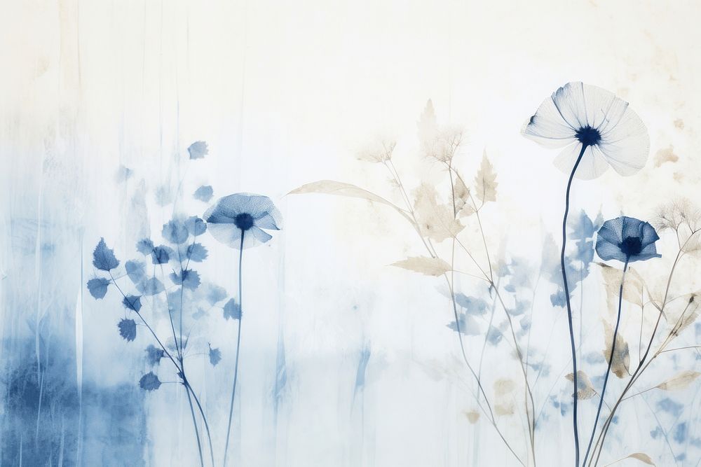 Minimal dry flowers art backgrounds painting. AI generated Image by rawpixel.