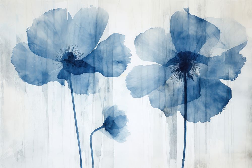 Minimal dry poppy art backgrounds flower. AI generated Image by rawpixel.
