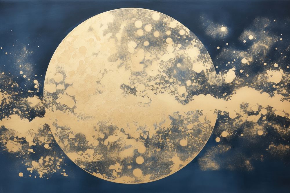 Moon in the sky backgrounds astronomy night. AI generated Image by rawpixel.