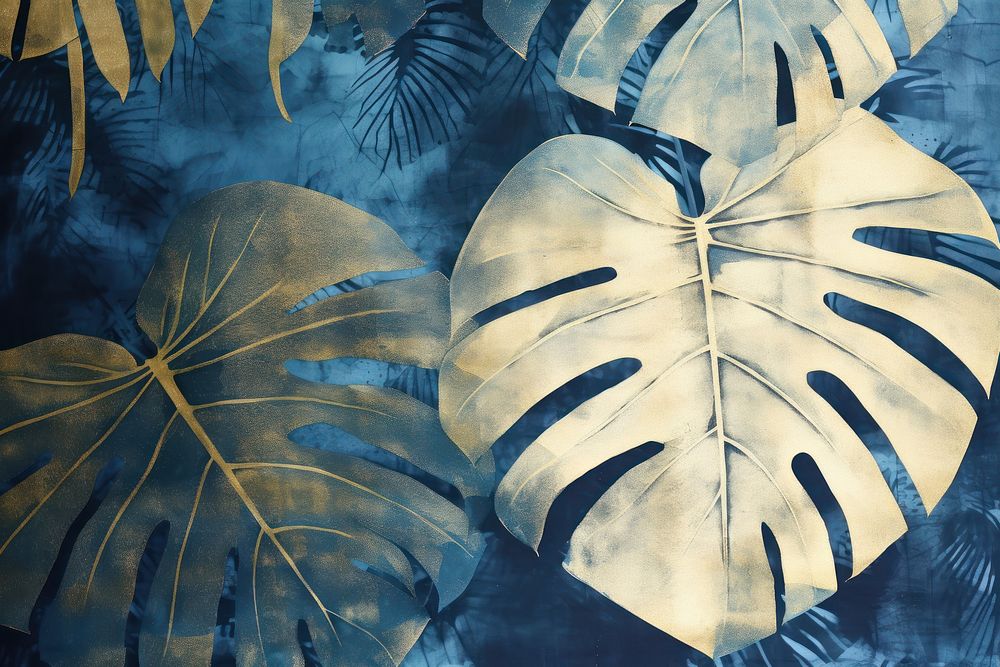Monstera art backgrounds outdoors. AI generated Image by rawpixel.