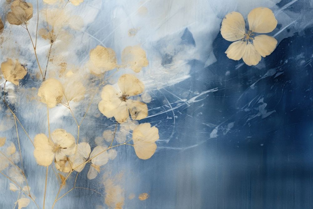 Abstract dry flowers backgrounds outdoors painting. AI generated Image by rawpixel.