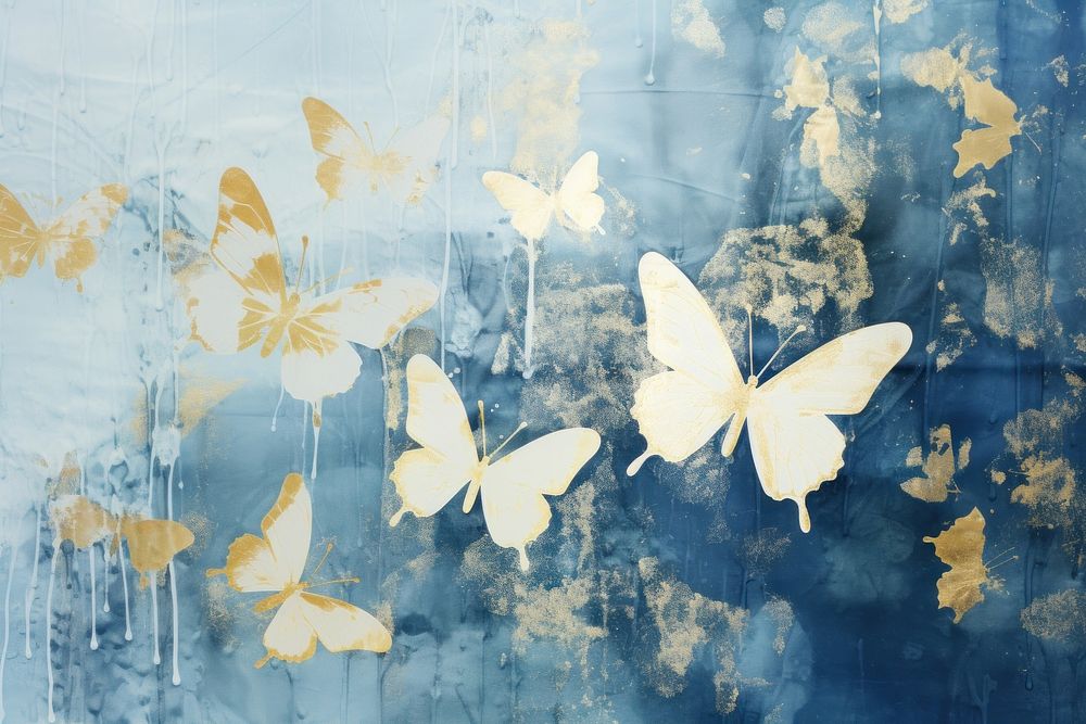 Backgrounds butterfly painting animal. AI generated Image by rawpixel.