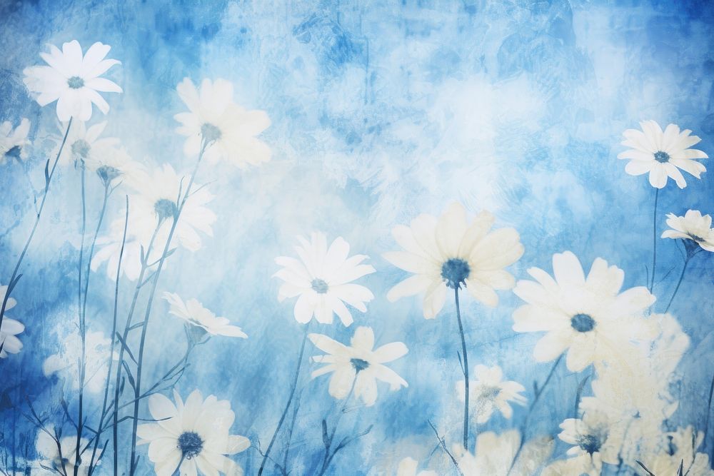 Daisy backgrounds painting outdoors. AI generated Image by rawpixel.