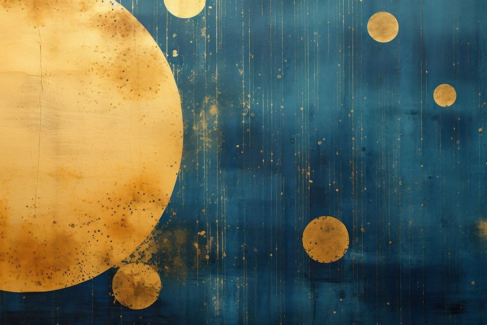 Dot backgrounds gold moon. AI generated Image by rawpixel.