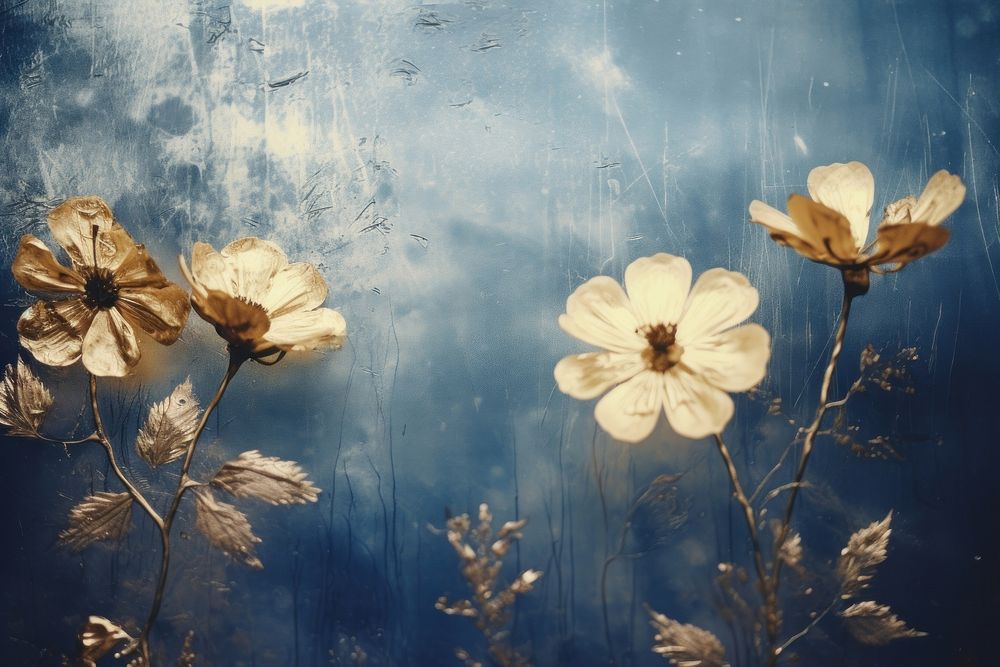 Dry flowers backgrounds outdoors painting. AI generated Image by rawpixel.