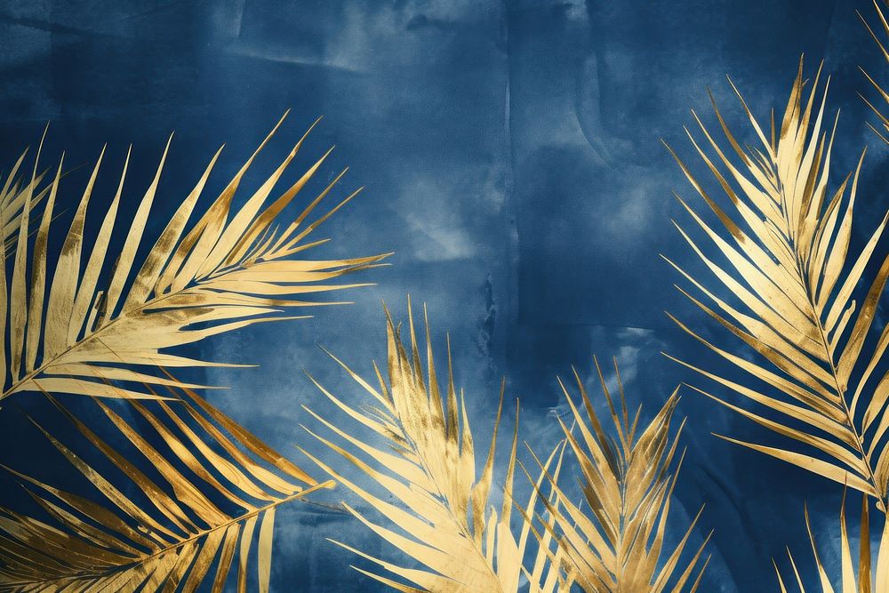 Palm leaves backgrounds outdoors pattern. AI generated Image by rawpixel.