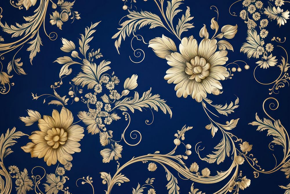 Renaissance design pattern art backgrounds gold. AI generated Image by rawpixel.