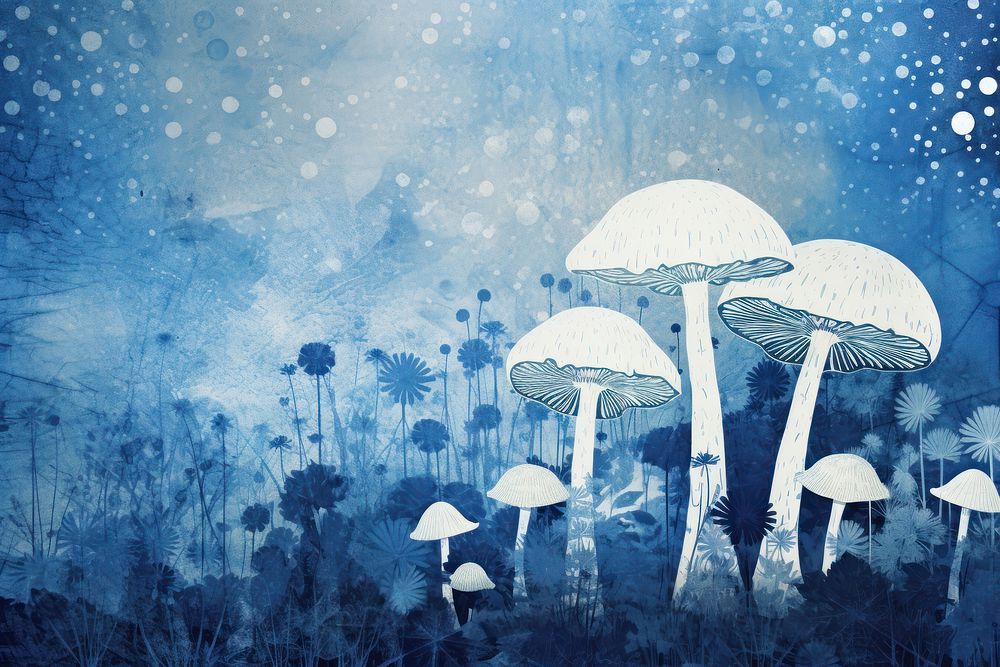 Cute mushroom outdoors nature fungus. AI generated Image by rawpixel.
