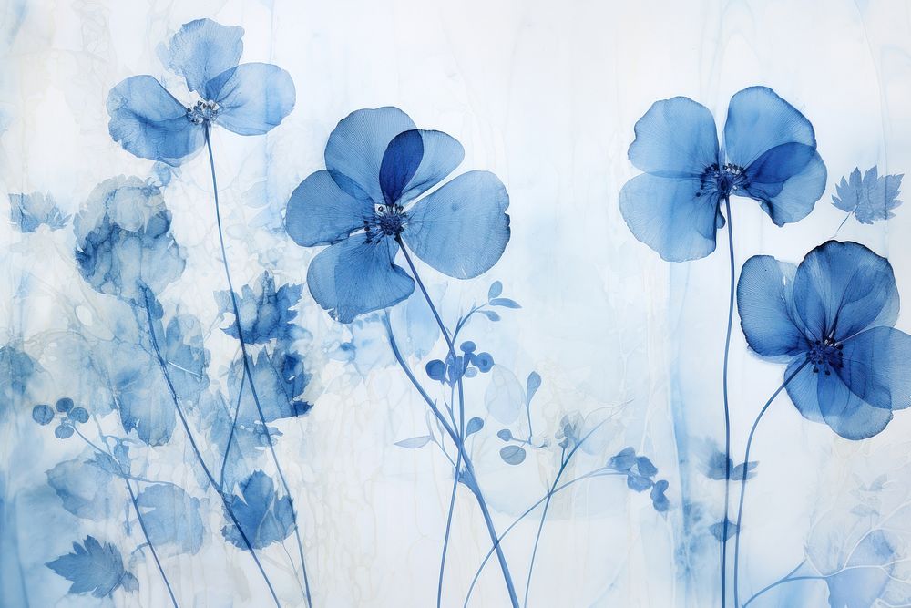 Botanical backgrounds flower nature. AI generated Image by rawpixel.