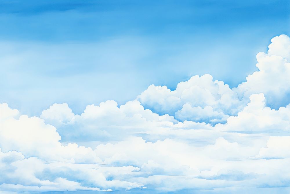 Blue sky border outdoors nature cloud. AI generated Image by rawpixel.