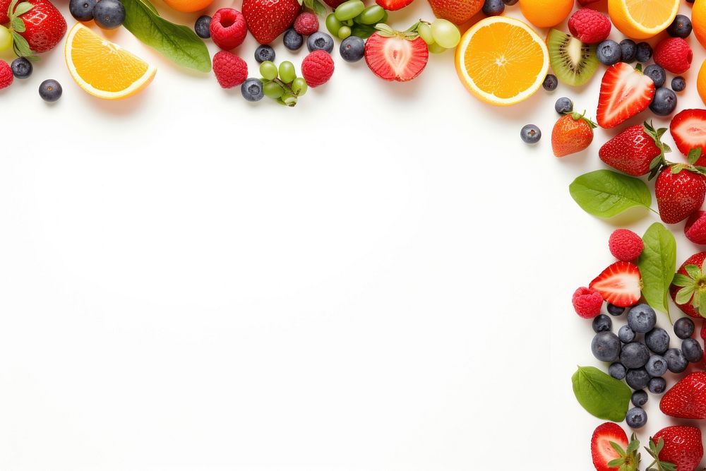 Fruit backgrounds strawberry blueberry. AI generated Image by rawpixel.