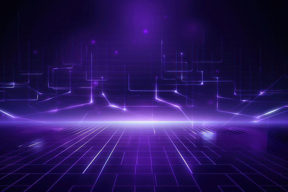 Violet technology backgrounds abstract purple. AI generated Image by rawpixel.
