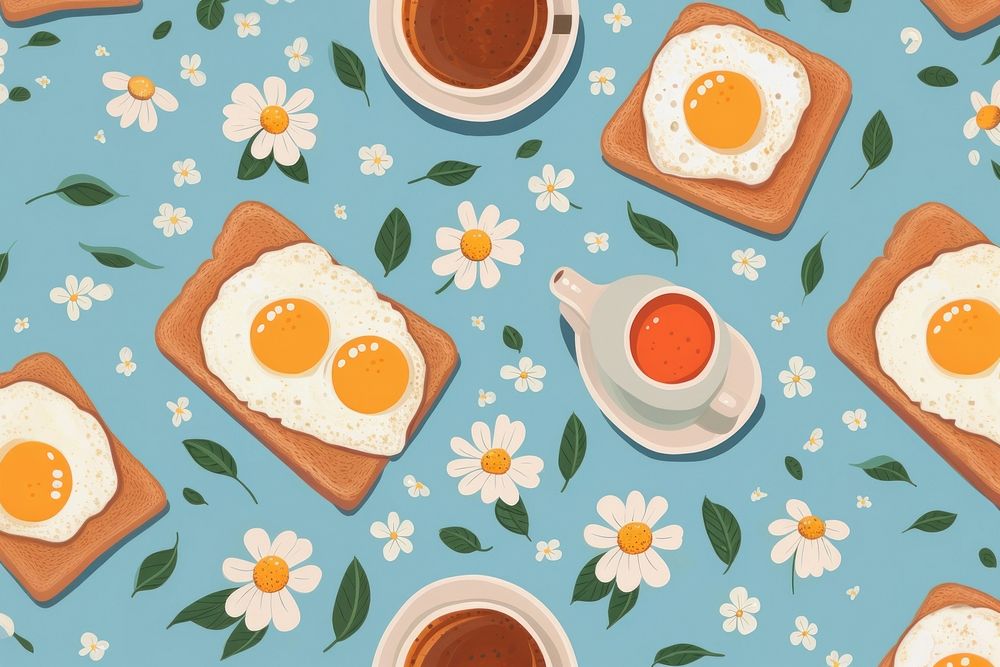 Breakfast brunch food egg. AI generated Image by rawpixel.