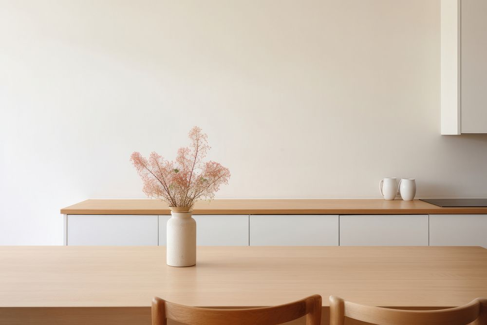Kitchen furniture table architecture. 