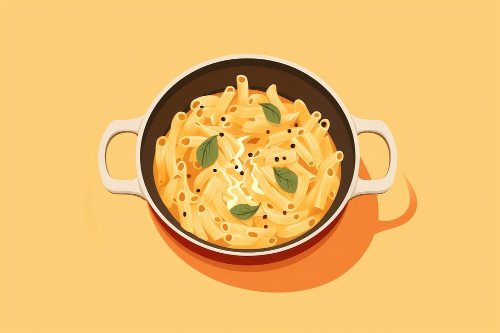 Cooking pasta spaghetti food pot. AI generated Image by rawpixel.