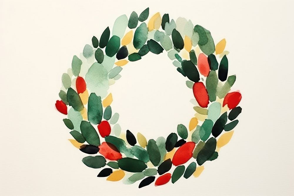 Wreath art wreath plant. AI generated Image by rawpixel.