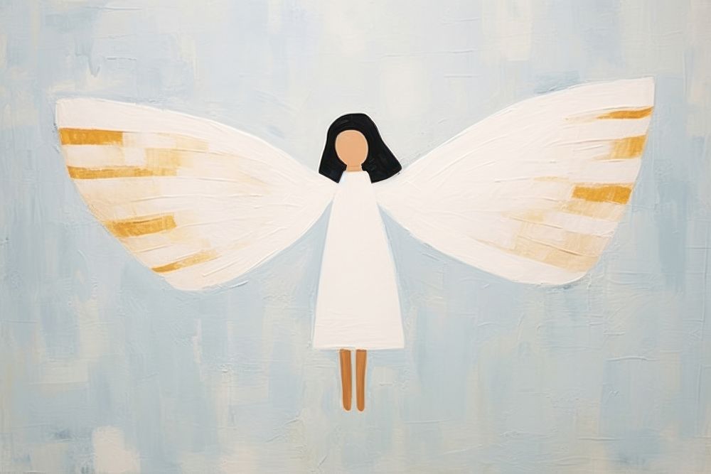 Angel art painting representation. AI generated Image by rawpixel.