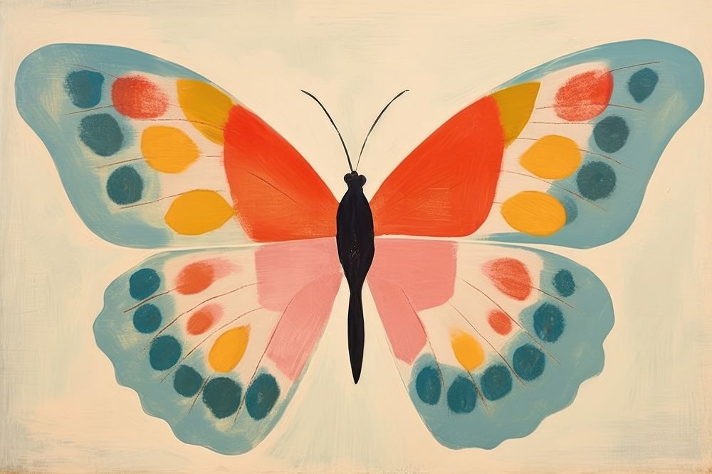 Butterfly art painting animal. 