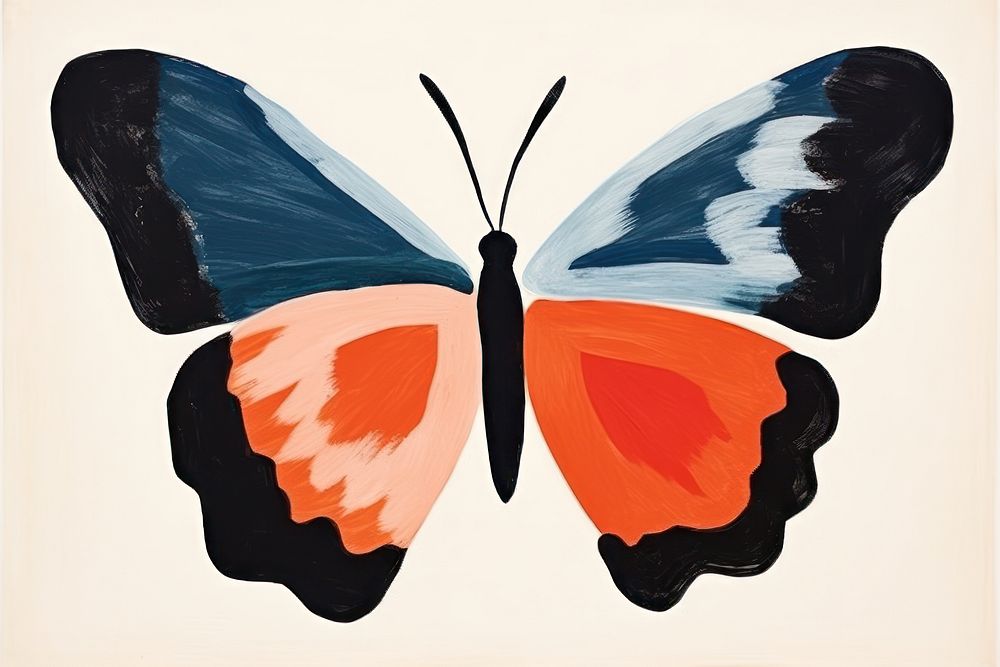 Butterfly art animal insect. AI generated Image by rawpixel.