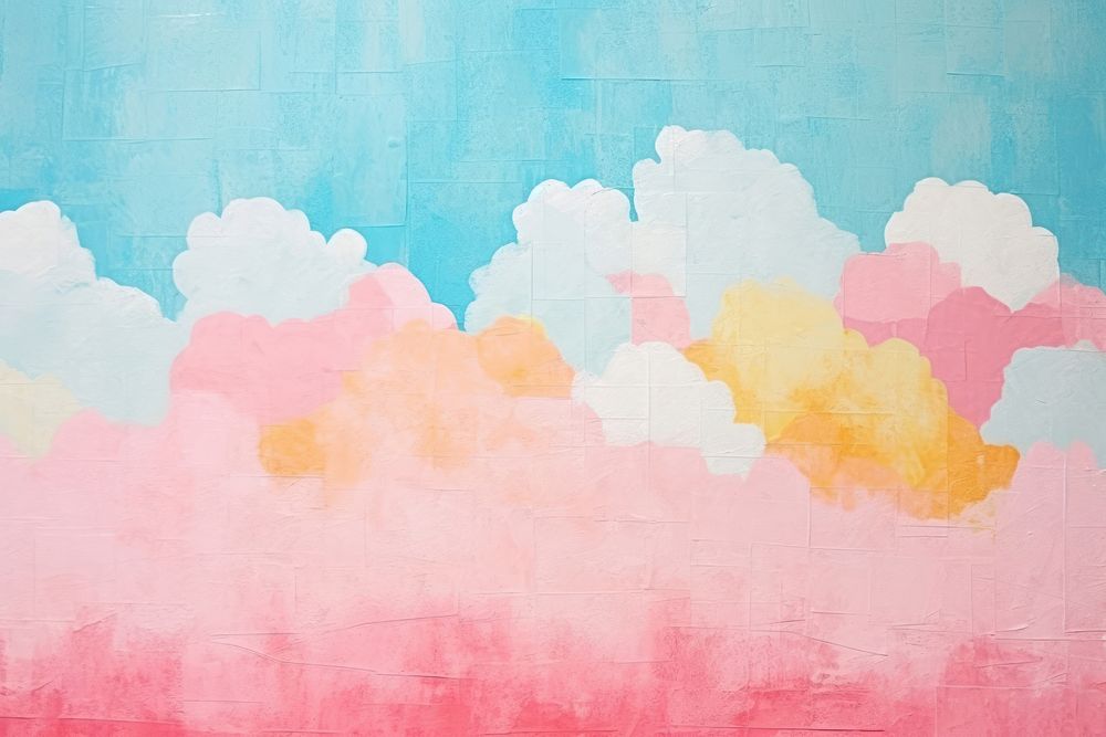 Cloud art abstract painting. 