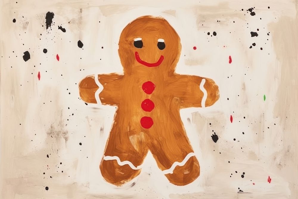 Gingerbread christmas cookie art. AI generated Image by rawpixel.