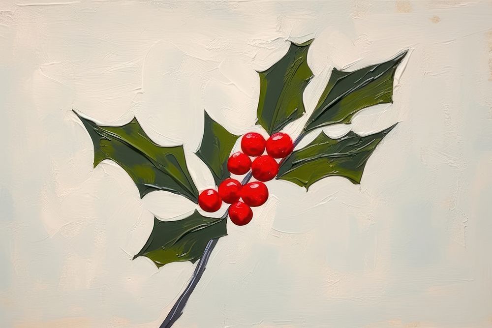 Holly christmas plant leaf. AI generated Image by rawpixel.
