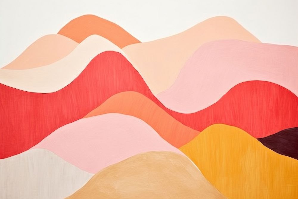 Mountain art abstract painting. AI generated Image by rawpixel.
