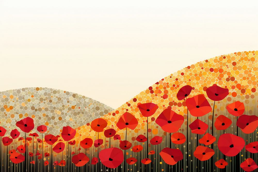 Flower backgrounds poppy plant. AI generated Image by rawpixel.