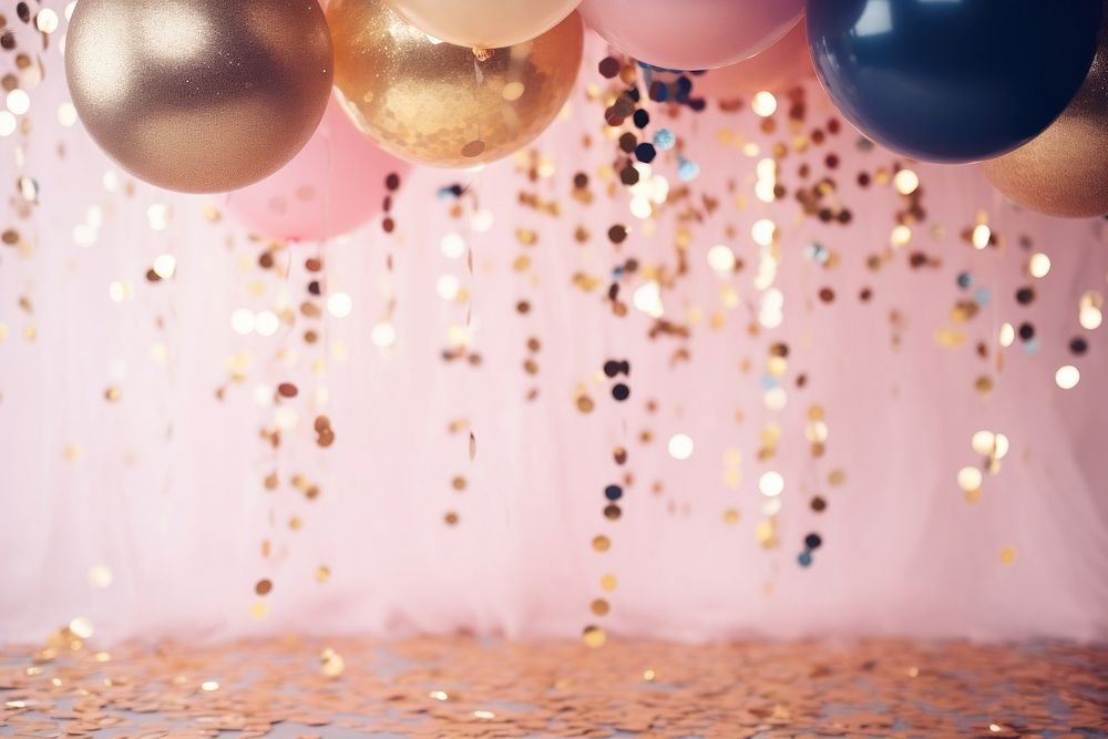 New year balloon pink celebration. AI generated Image by rawpixel.