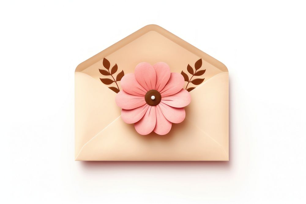 Cute envelope flower paper plant. AI generated Image by rawpixel.