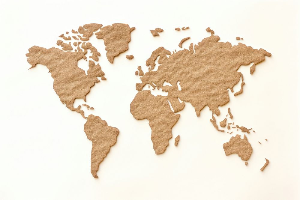 Worldmap backgrounds paper topography. AI generated Image by rawpixel.
