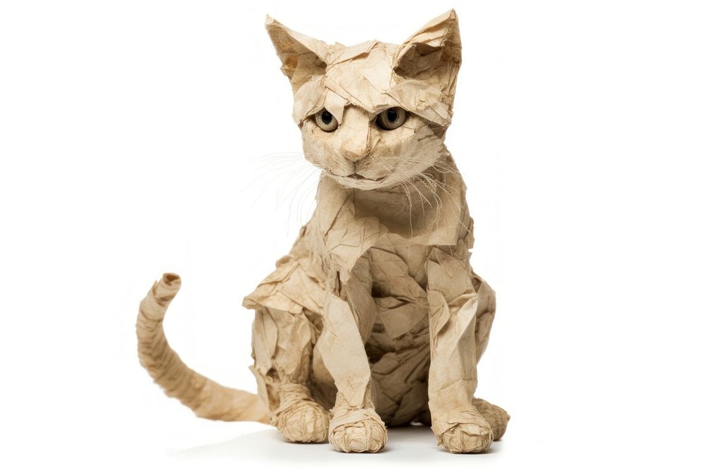 Cat sculpture animal mammal. AI generated Image by rawpixel.