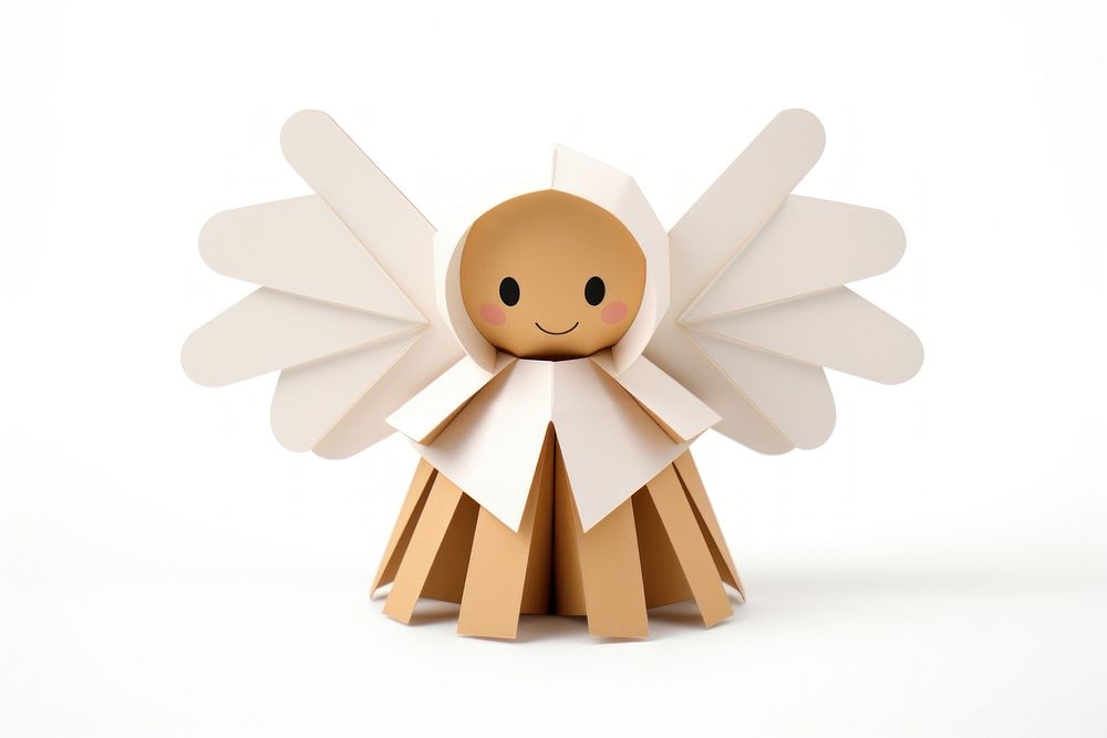 Christmas angel paper craft cute. AI generated Image by rawpixel.