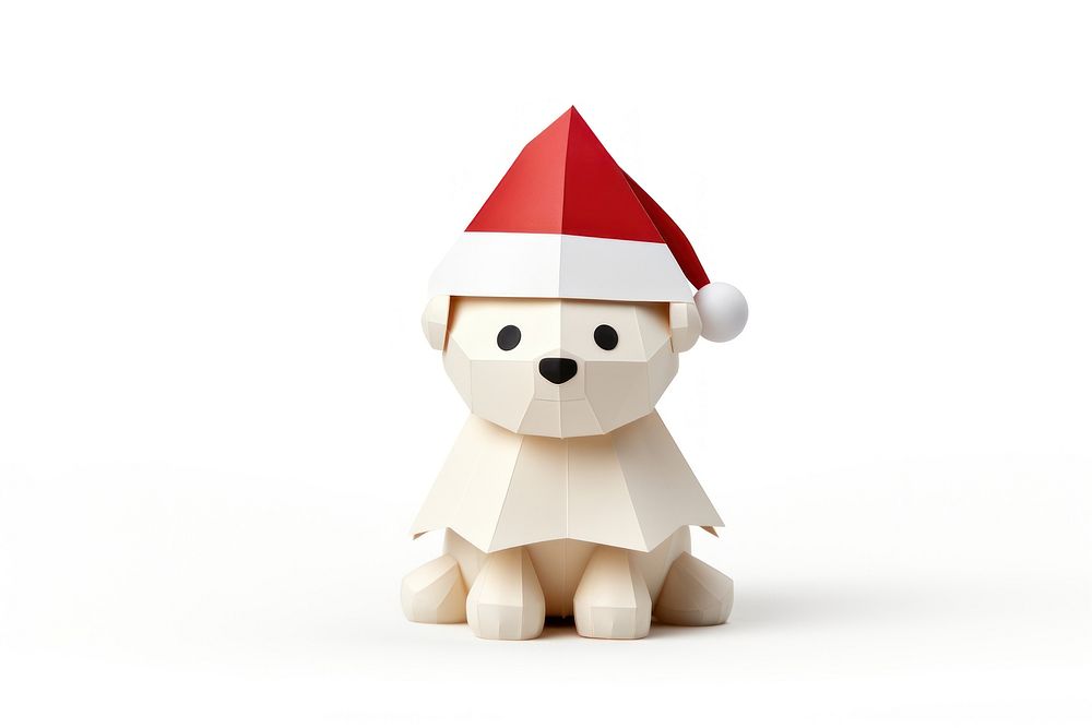 Christmas hat cute toy white background. AI generated Image by rawpixel.