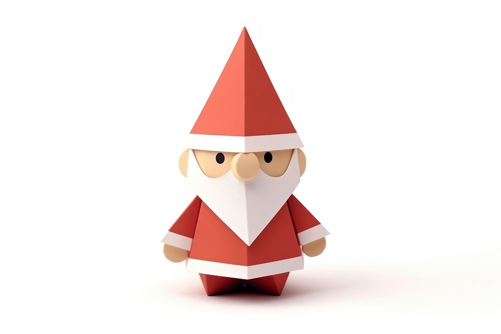 Christmas gnome paper white background representation. AI generated Image by rawpixel.