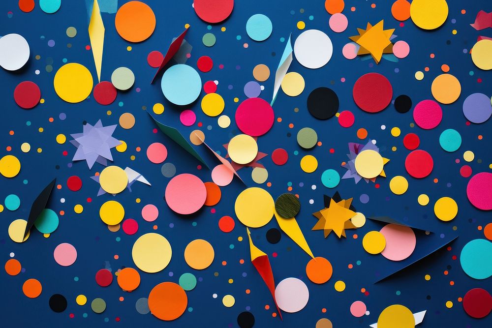 Confetti pattern paper backgrounds. AI generated Image by rawpixel.