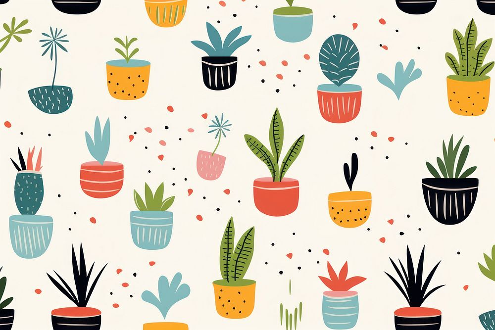 Plant pattern backgrounds creativity. AI generated Image by rawpixel.